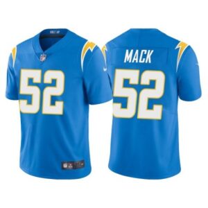 Nike Chargers 52 Mack Azul Cielo Vapor Untouchable Limited Hombre Jersey