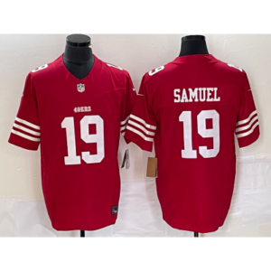 Nike 49ers 19 Deebo Samuel Red 2023 F.U.S.E Vapor Limited Men Jersey