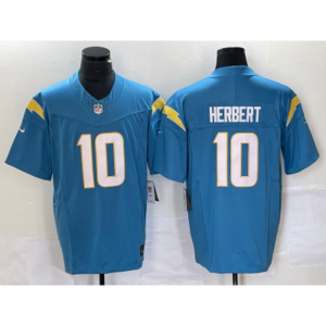 Nike Chargers 10 Herbert Azul Cielo Vapor Untouchable Limited Hombre Jersey
