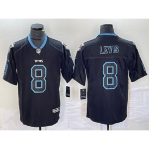 Nike Titans 8 Will Levis Azul Marino Vapor Untouchable Limited Hombre Jersey