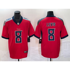 Nike Titans 8 Will Levis Roja Vapor Untouchable Limited Hombre Jersey