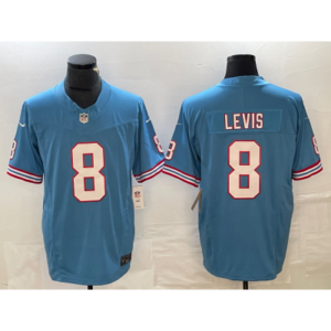 Nike Titans 8 Will Levis Azul Vapor Untouchable Limited Hombre Jersey
