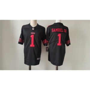 Nike 49ers 1 Deebo Samuel Negro Vapor Untouchable Limited Hombre Jersey