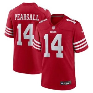Nike 49ers 14 Ricky Pearsall Rojo Vapor Untouchable Limited Hombre Jersey