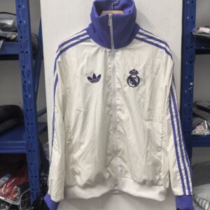 Real Madrid rompevientos Blanco/Azul Replica 25/26
