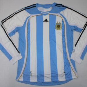 Jersey Argentina Local Mundial 2006 Manga Larga Retro Replica