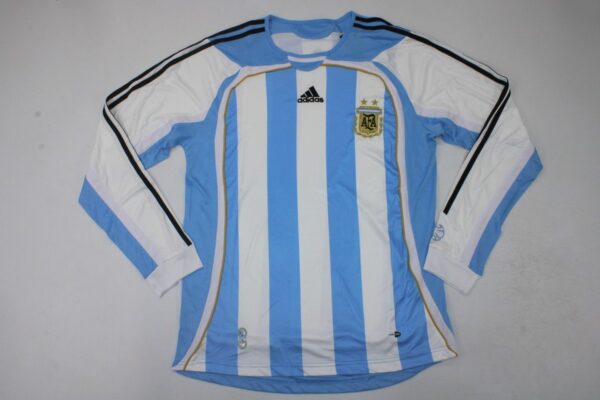 Jersey Argentina Local Mundial 2006 Manga Larga Retro Replica
