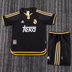 Jersey + Short Real Madrid Retro 00-01 Niño Visita Replica 25/26
